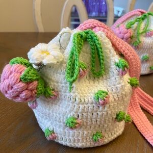 🍓🩷Crochet strawberry bag🩷🍓